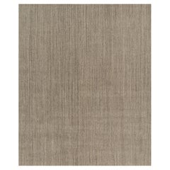Rug 
Kilim
s Oversized Modern Modern Textural Rug with Beige and Gray Striae (tapis moderne surdimensionné avec des rayures beiges et grises)