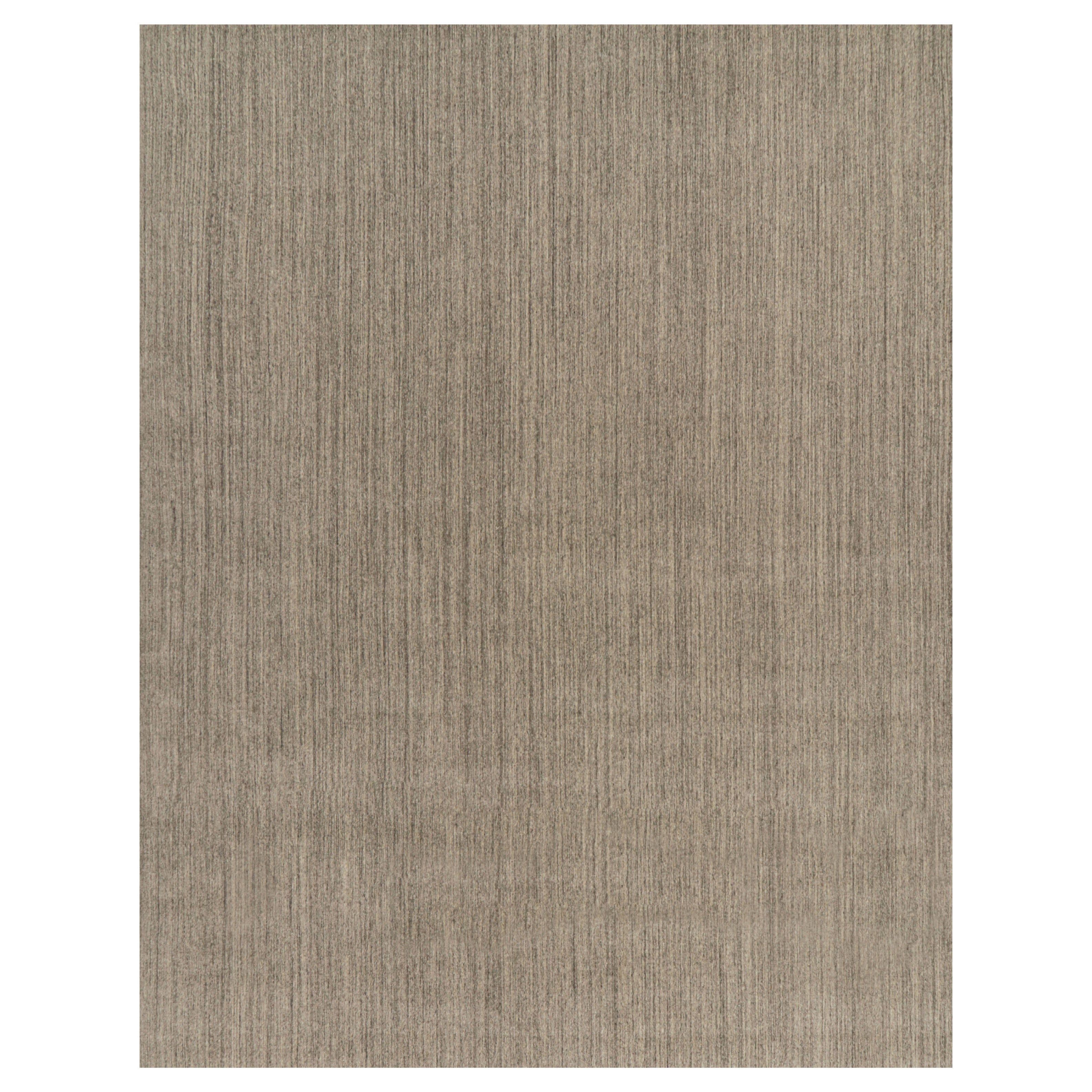 Rug 
Kilim
s Oversized Modern Modern Textural Rug with Beige and Gray Striae (tapis moderne surdimensionné avec des rayures beiges et grises) en vente