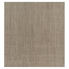 Rug 
Kilim
s Oversized Modern Modern Textural Rug with Beige and Gray Striae (tapis moderne surdimensionné avec des rayures beiges et grises)