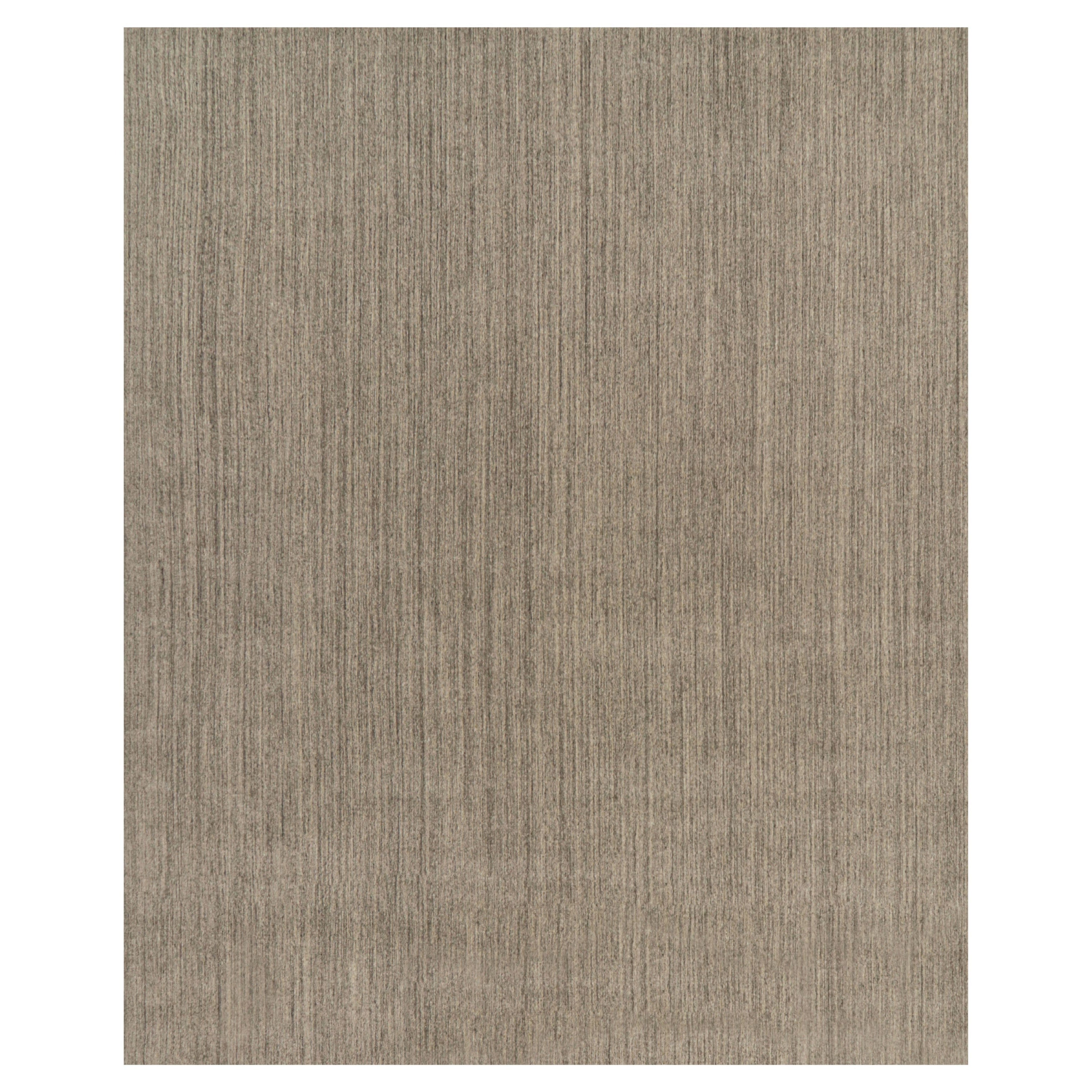 Rug 
Kilim
s Oversized Modern Modern Textural Rug with Beige and Gray Striae (tapis moderne surdimensionné avec des rayures beiges et grises)