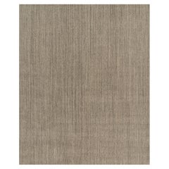 Rug 
Kilim
s Oversized Modern Modern Textural Rug with Beige and Gray Striae (tapis moderne surdimensionné avec des rayures beiges et grises)