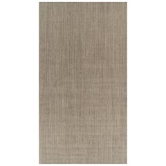Rug 
Kilim
s Oversized Modern Modern Textural Rug with Beige and Gray Striae (tapis moderne surdimensionné avec des rayures beiges et grises)