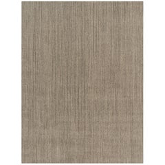 Rug & Kilim’s Oversized Modern Textural Rug with Beige and Gray Striae