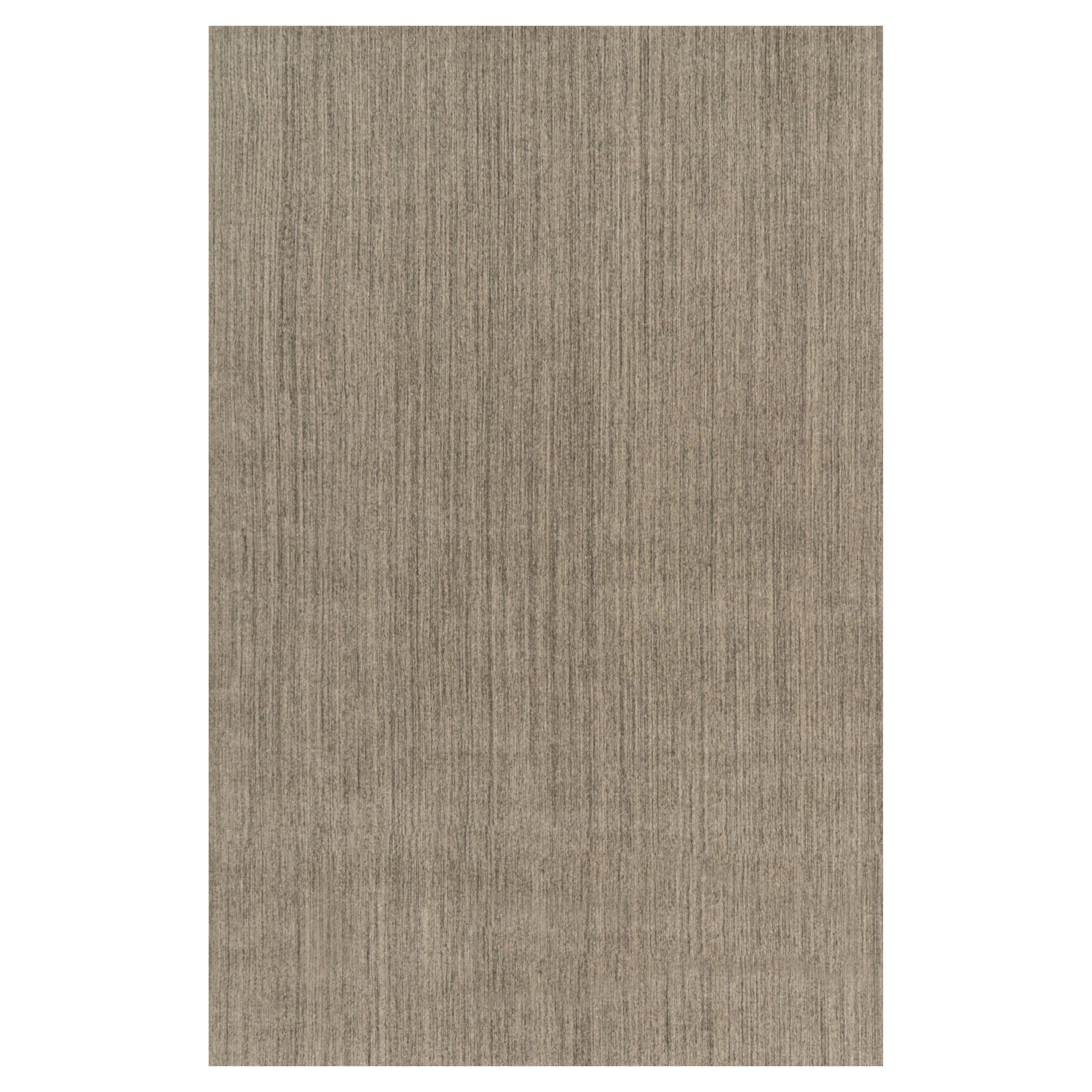 Rug 
Kilim
s Oversized Modern Modern Textural Rug with Beige and Gray Striae (tapis moderne surdimensionné avec des rayures beiges et grises)
