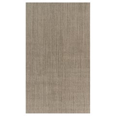 Rug 
Kilim’s Oversized Modern Textural Rug with Beige and Gray Striae