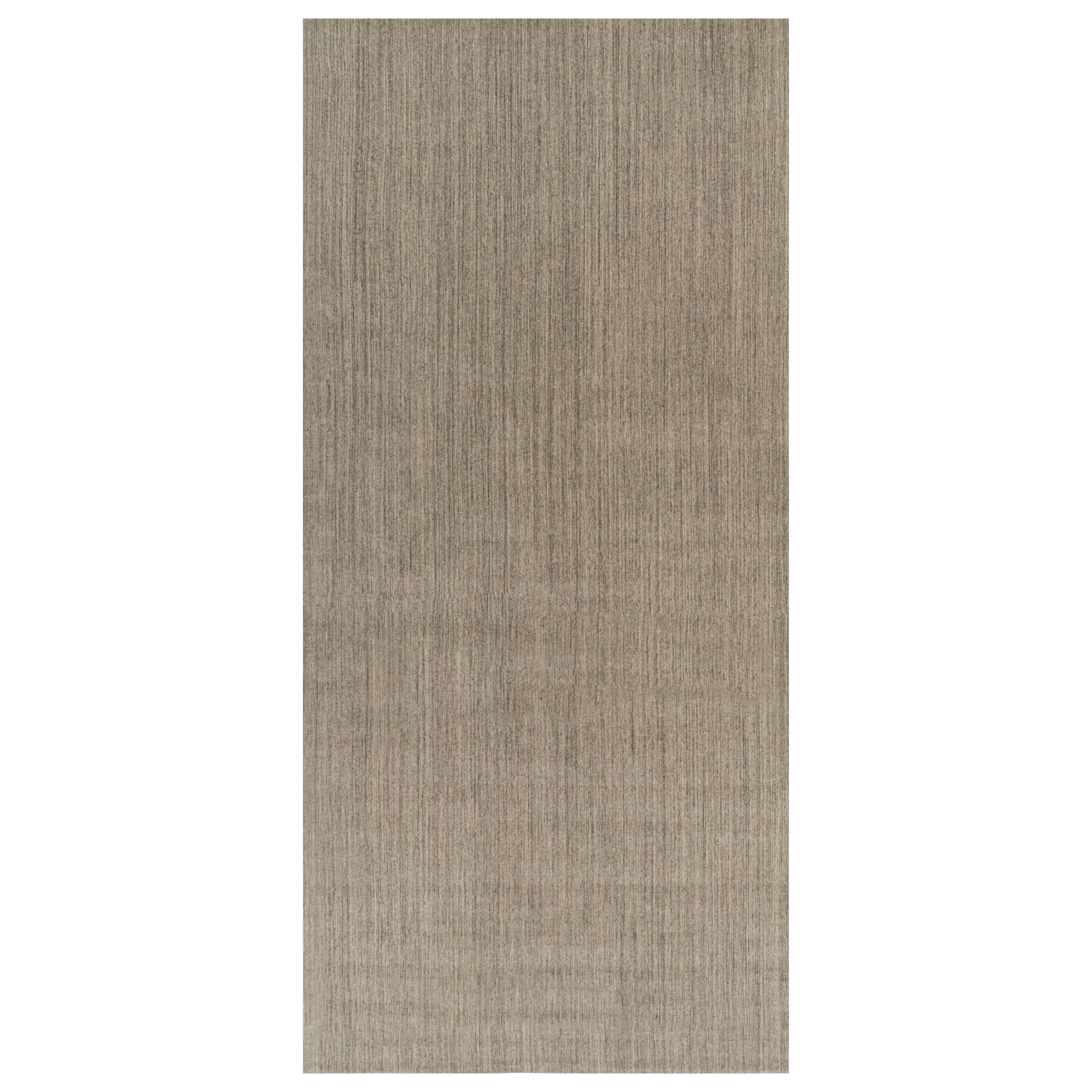 Rug 
Kilim’s Oversized Modern Textural Rug with Beige and Gray Striae im Angebot