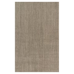 Rug 
Kilim
s Oversized Modern Modern Textural Rug with Beige and Gray Striae (tapis moderne surdimensionné avec des rayures beiges et grises)