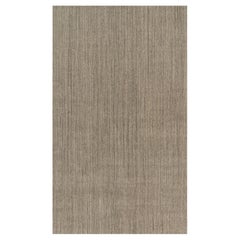 Rug 
Kilim’s Oversized Modern Textural Rug with Beige and Gray Striae