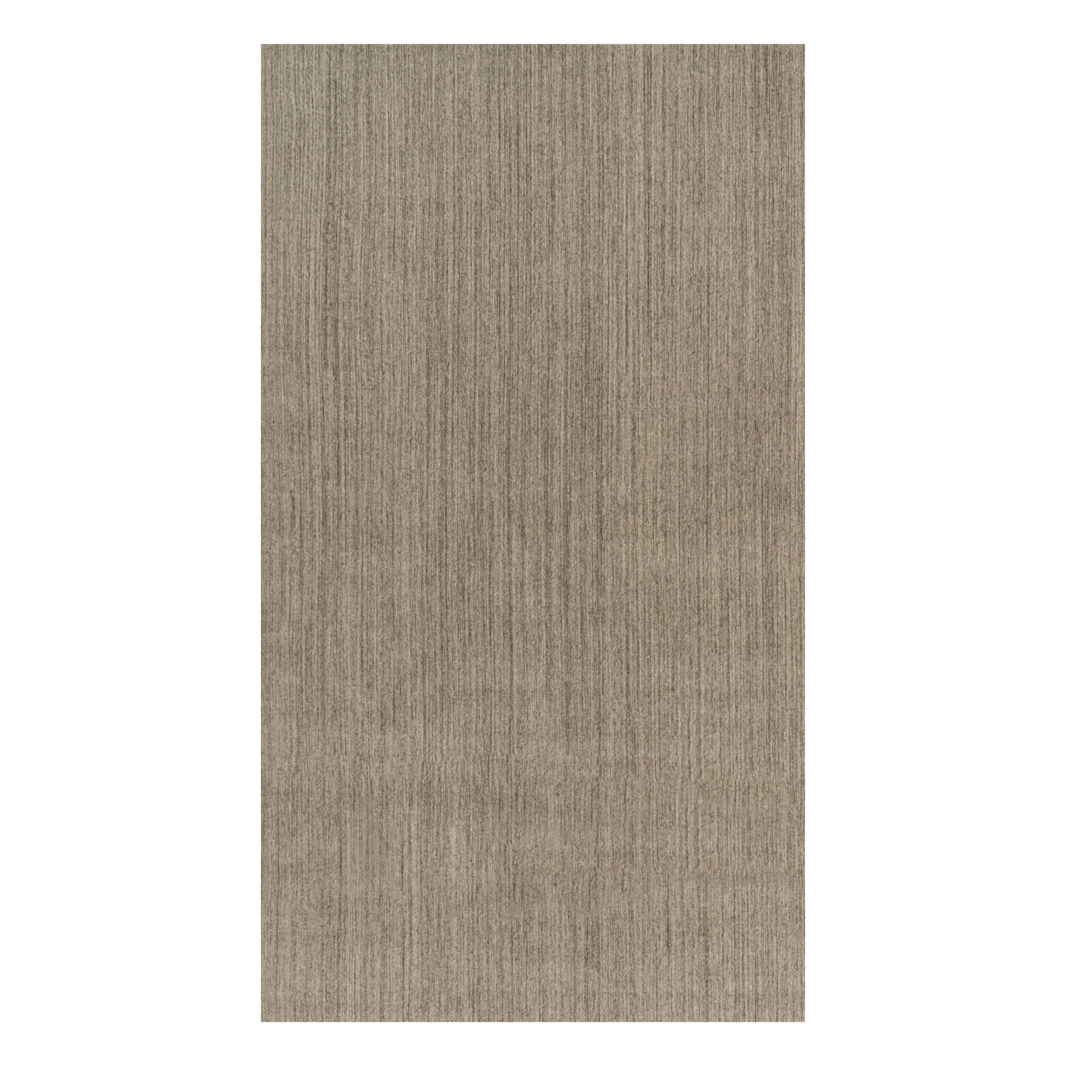 Rug 
Kilim’s Oversized Modern Textural Rug with Beige and Gray Striae