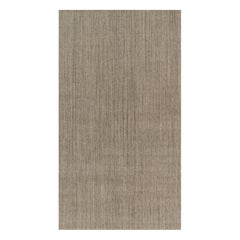 Rug 
Kilim’s Oversized Modern Textural Rug with Beige and Gray Striae