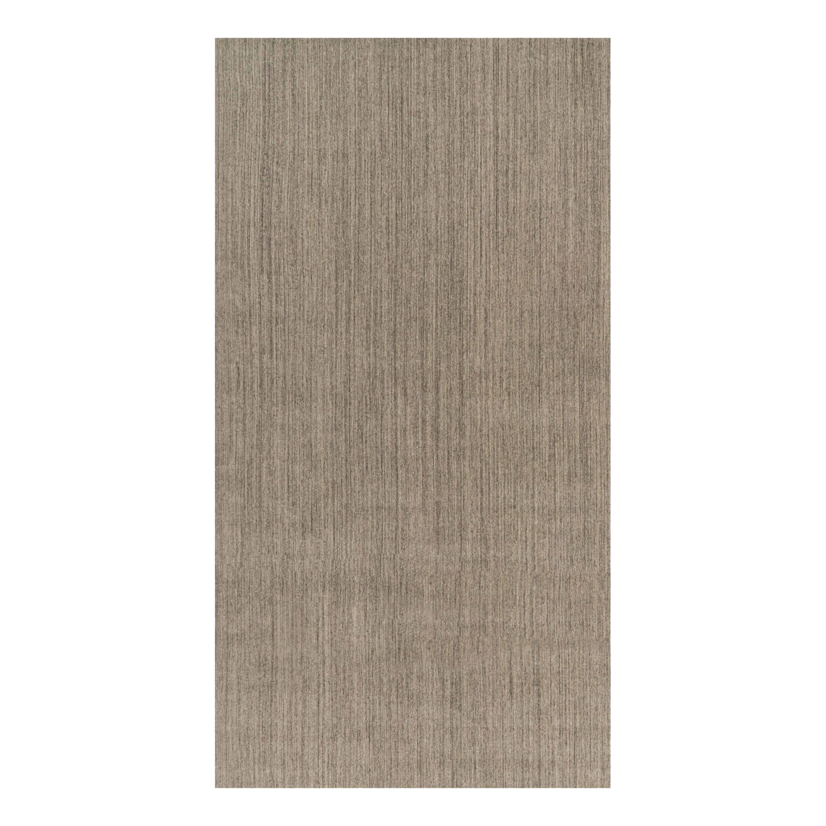 Rug 
Kilim’s Oversized Modern Textural Rug with Beige and Gray Striae