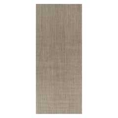 Rug 
Kilim’s Oversized Modern Textural Rug with Beige and Gray Striae