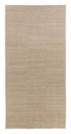 Rug & Kilim’s Oversized Modern Textural Solid Custom Rug in Beige & Cream Tones