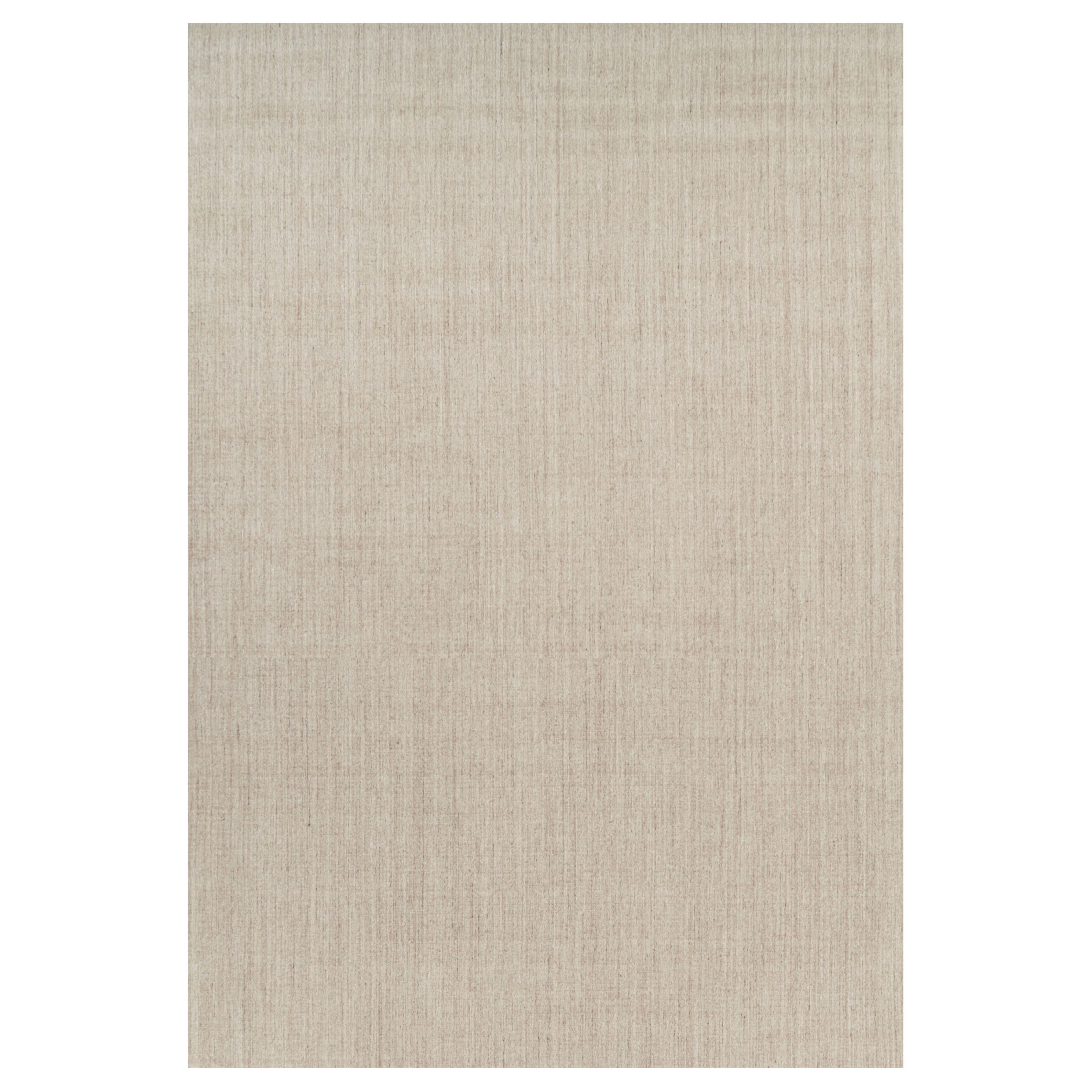 Rug 
Kilim’s Oversized Modern Textural Solid Rug in Beige Tones and Striae