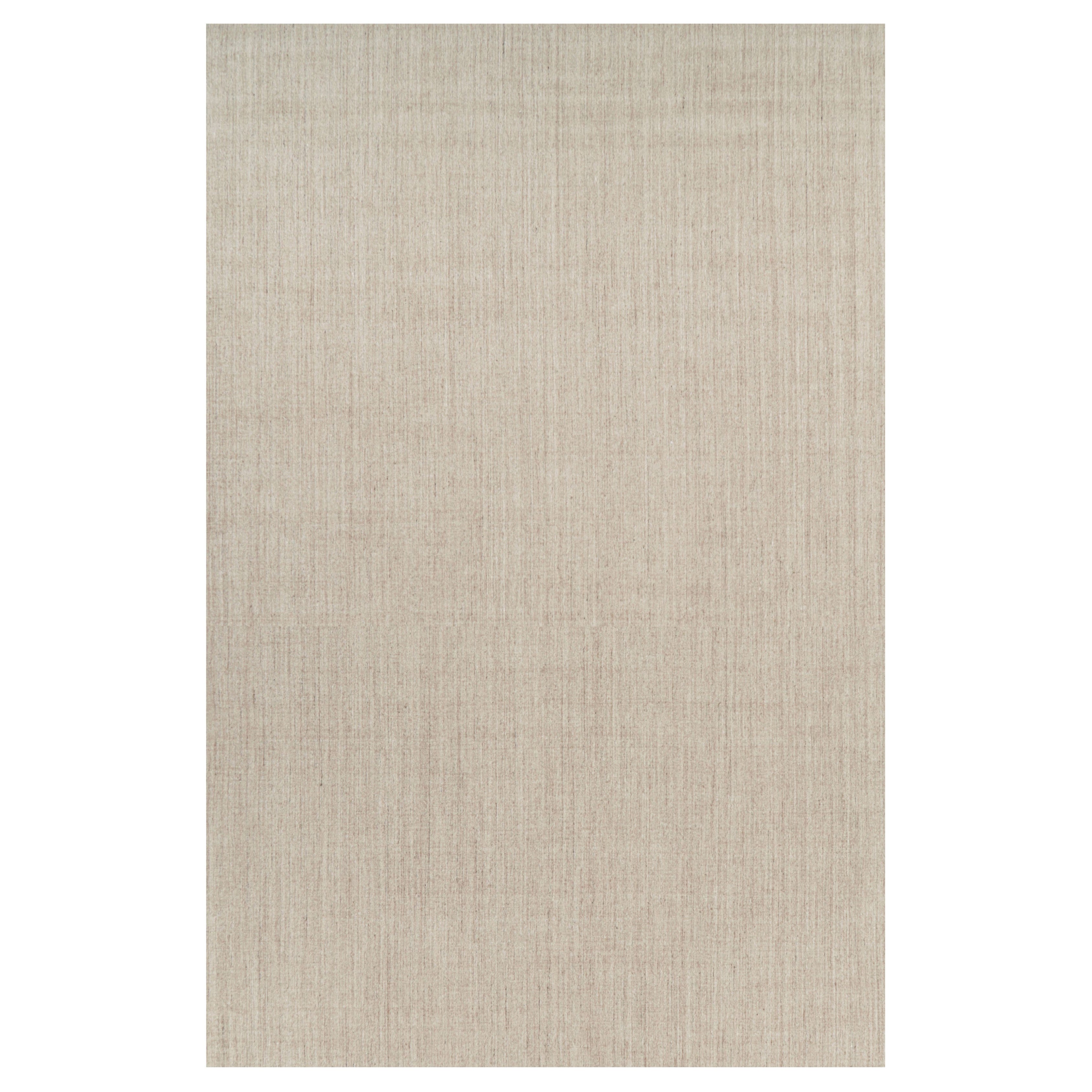 Rug 
Kilim’s Oversized Modern Textural Solid Rug in Beige Tones and Striae