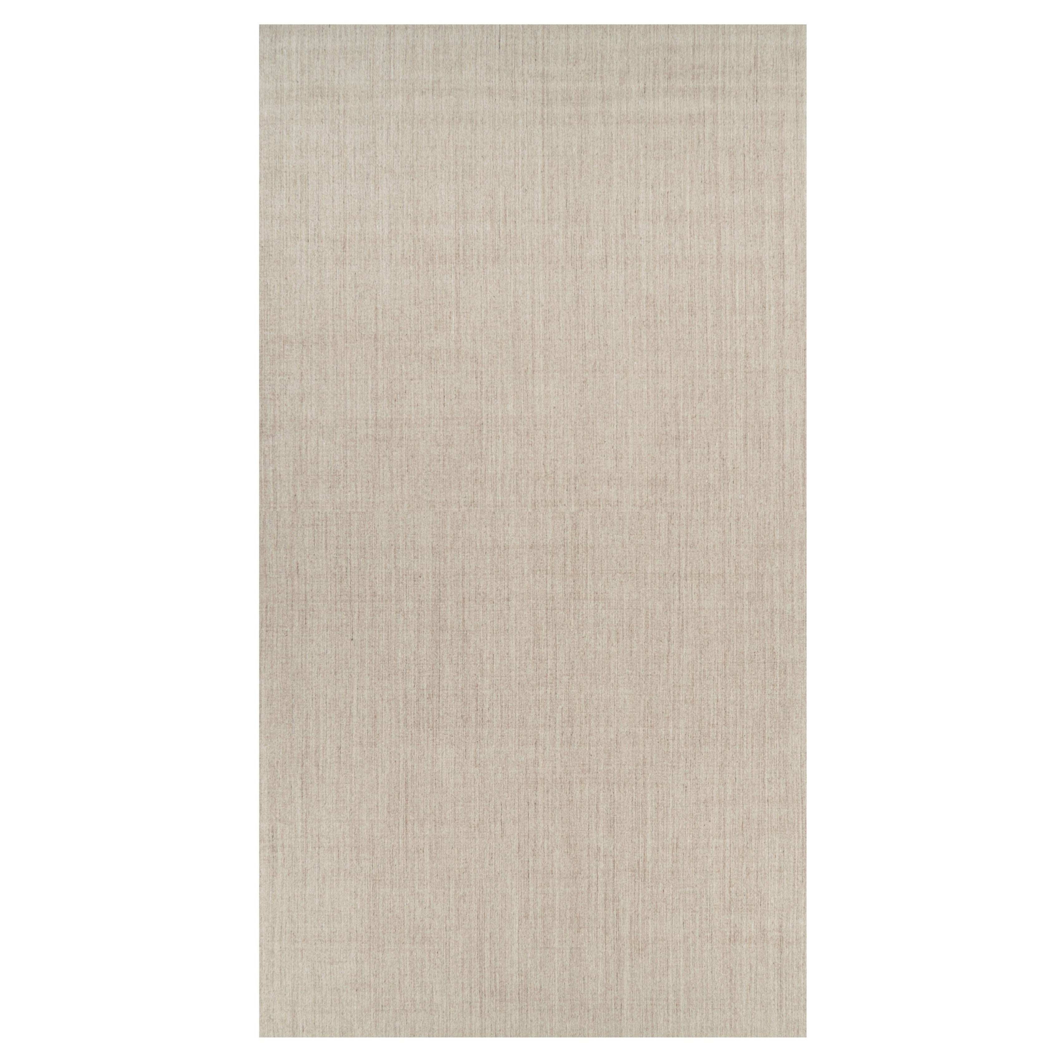 Rug 
Kilim’s Oversized Modern Textural Solid Rug in Beige Tones and Striae