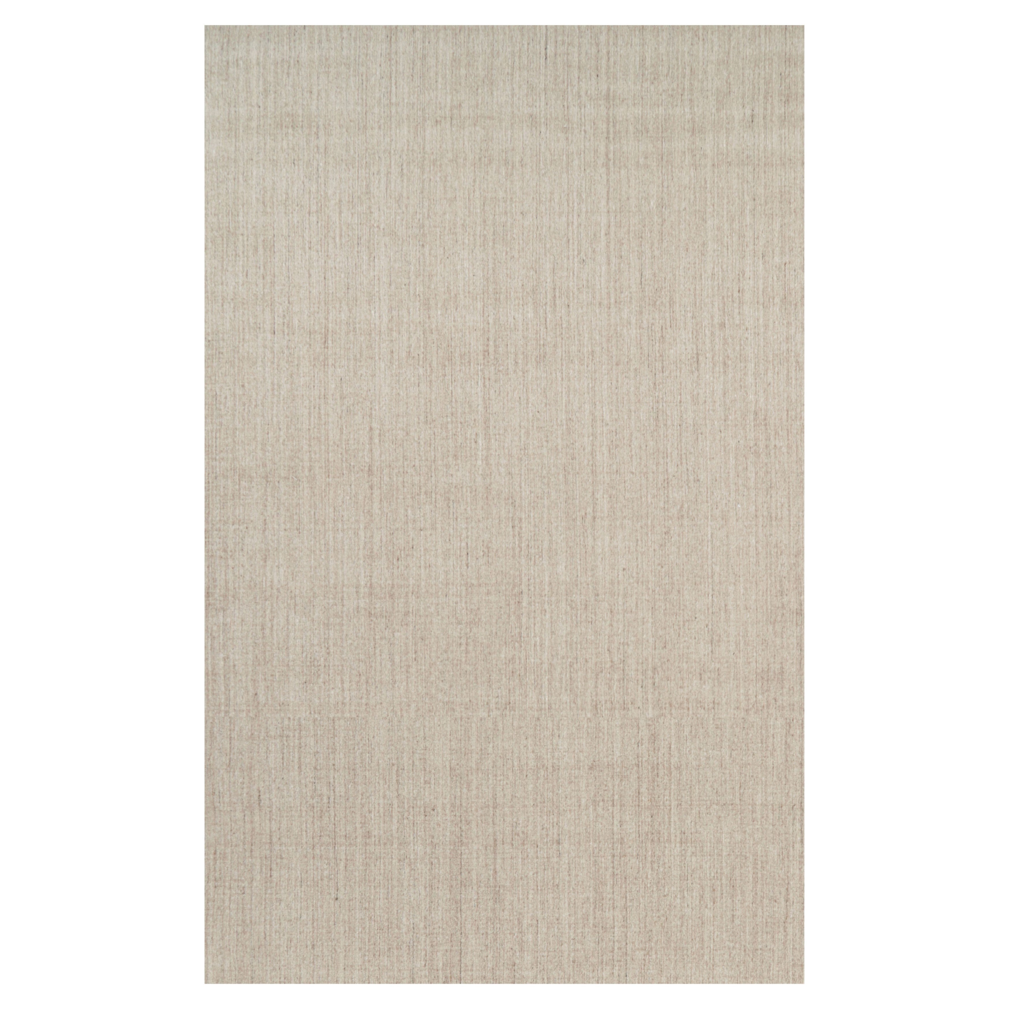 Rug 
Kilim’s Oversized Modern Textural Solid Rug in Beige Tones and Striae
