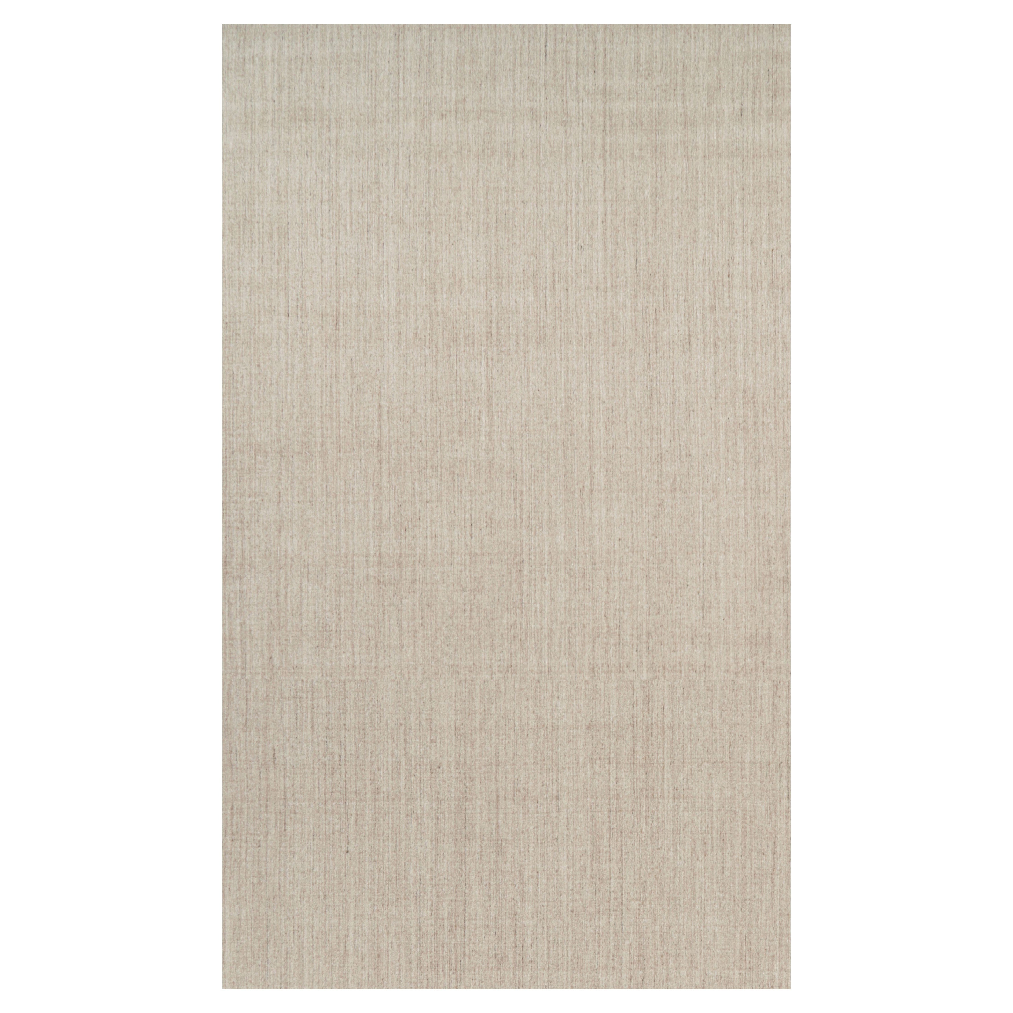 Rug 
Kilim’s Oversized Modern Textural Solid Rug in Beige Tones and Striae
