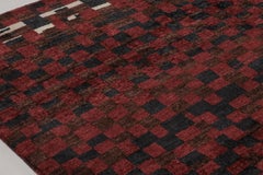 Rug & Kilim’s Oversized Moroccan Inspired Rug, Bold Red and Black Geometry