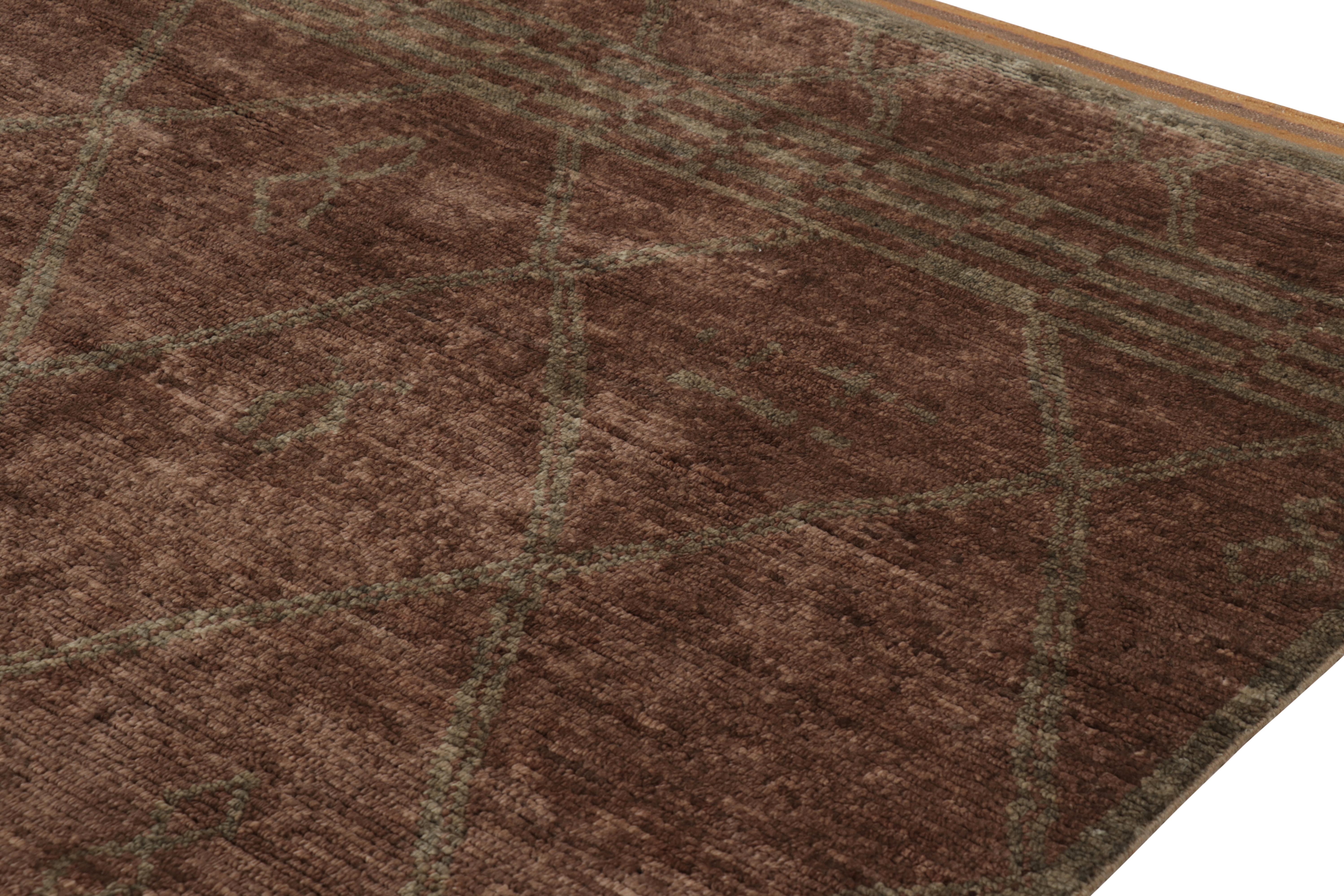 Indiano Rug & Kilim: Tappeto quadrato sovradimensionato di ispirazione marocchina con diamanti in vendita