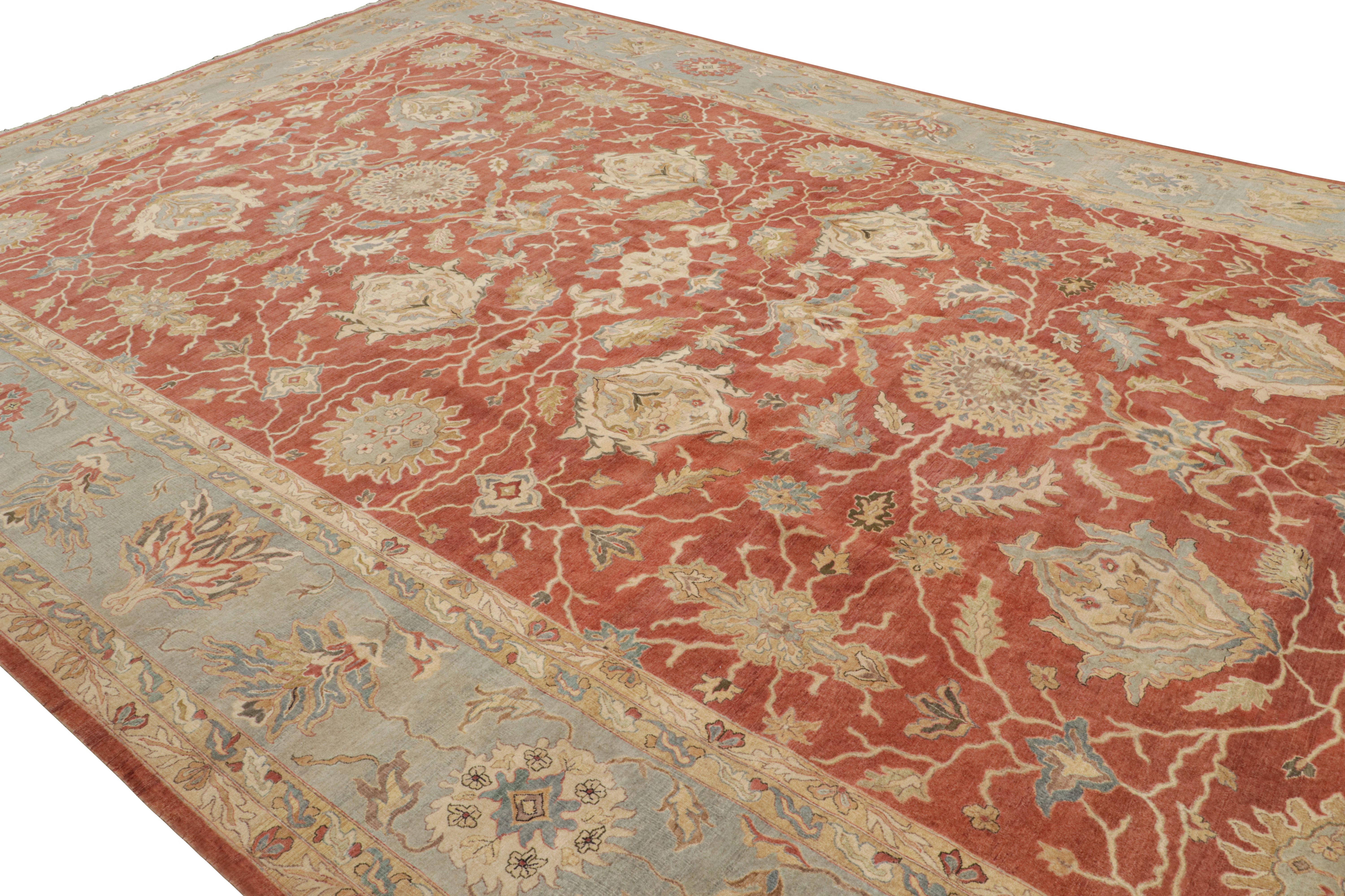Indian Rug & Kilim’s Oversized Oriental Rug, with Florals and Leafage Patterns For Sale