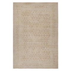 Rug & Kilim's übergroßer Oushak-Teppich in Beige-Braun mit All-Over-Muster