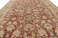 Rug & Kilim's Oversized Persian Sultanabad Style Rug in Red & Gold with Florals