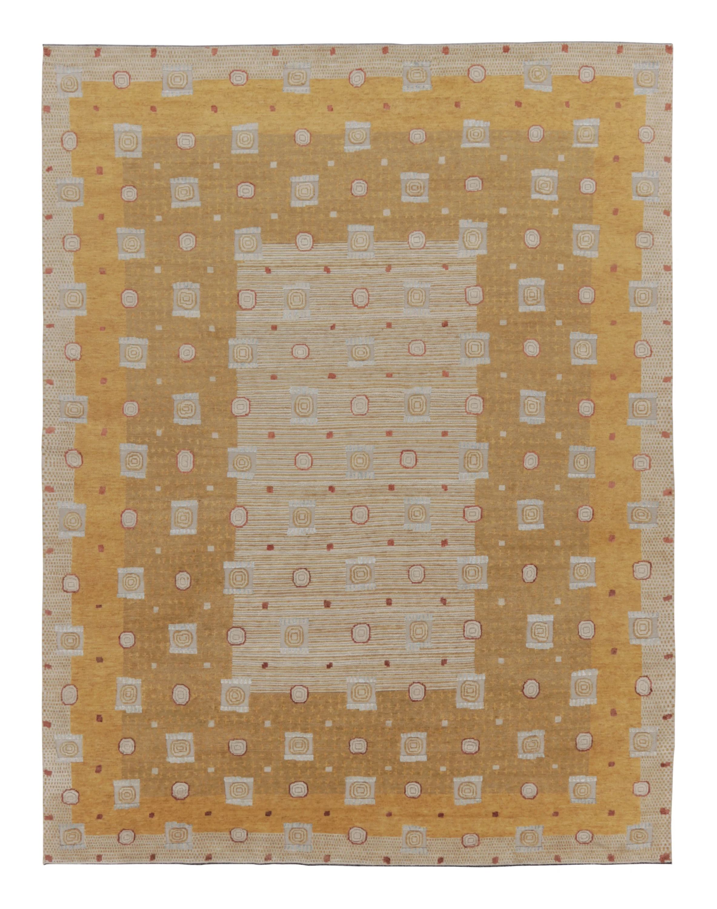 Rug & Kilim's Oversized Scandinavian Rug with Textural High-Low Design