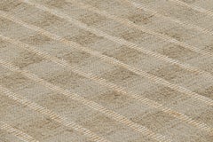 Rug & Kilim’s Oversized Scandinavian Style Rug, Beige and Orange Geometric Patte