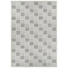 Rug
Kilim
s Oversized Scandinavian Style Rug in Gray
White Geometric Pattern (Tapis de style scandinave surdimensionné à motif géométrique gris et blanc)