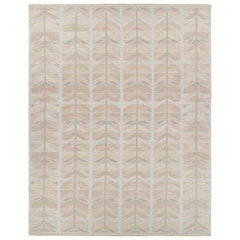 Rug
Kilim
s übergroßer Teppich im skandinavischen Stil in Pfirsich mit geometrischen Mustern