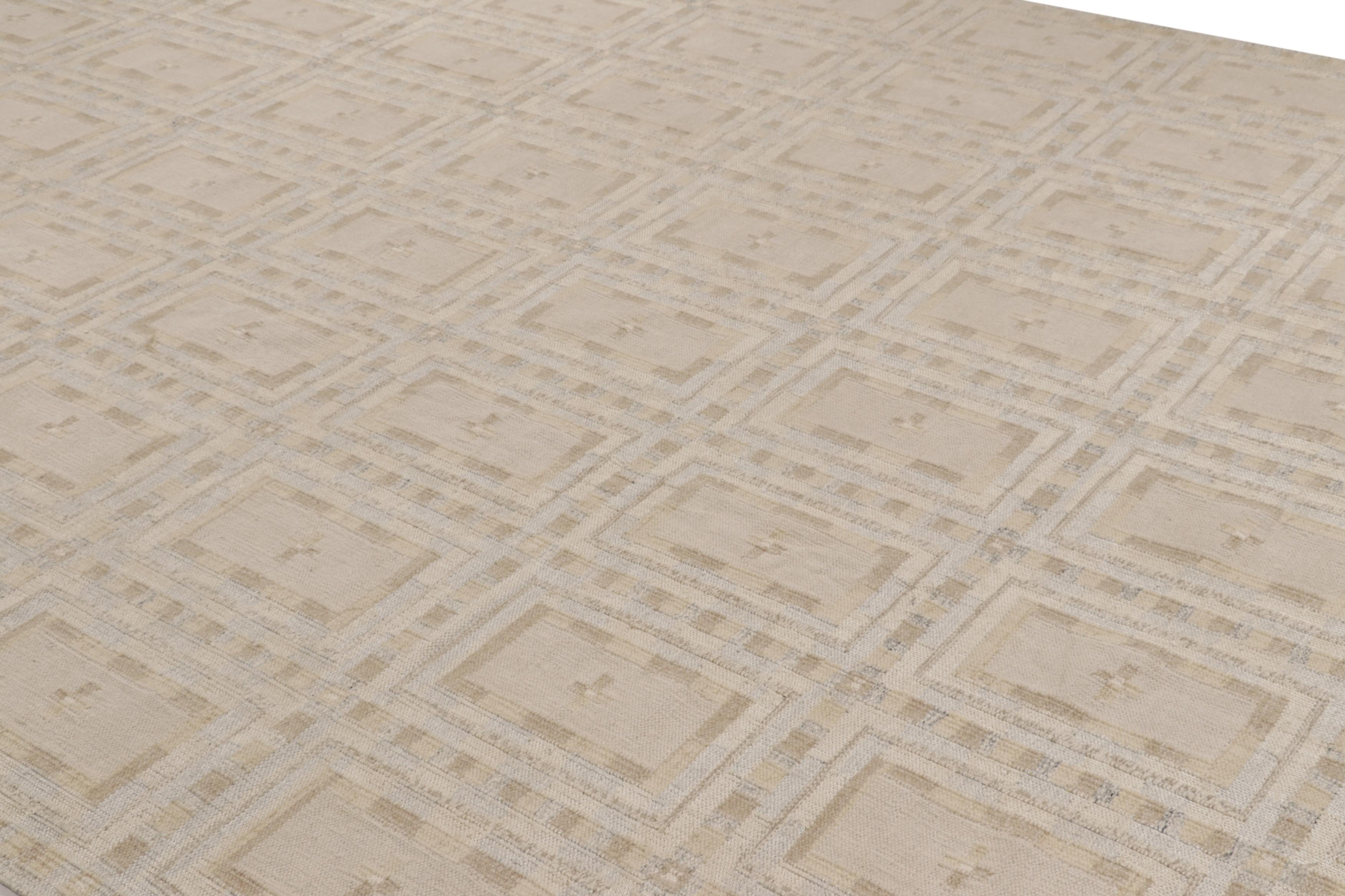Made with handwoven wool and silk, this 13x18 oversized flatweave represents a bold, elegant new line of Rug & Kilim’s award-winning Scandinavian Collection—affectionately dubbed our “Watson Yarn” in homage to the collaboration behind this