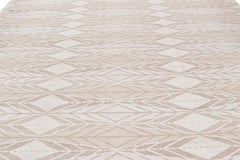 Rug & Kilim’s Oversized Scandinavian Style Rug with Geometric Patterns