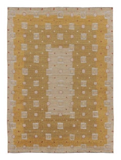 Rug & Kilim's Oversized Scandinavian Style Rug with Textural Pattern