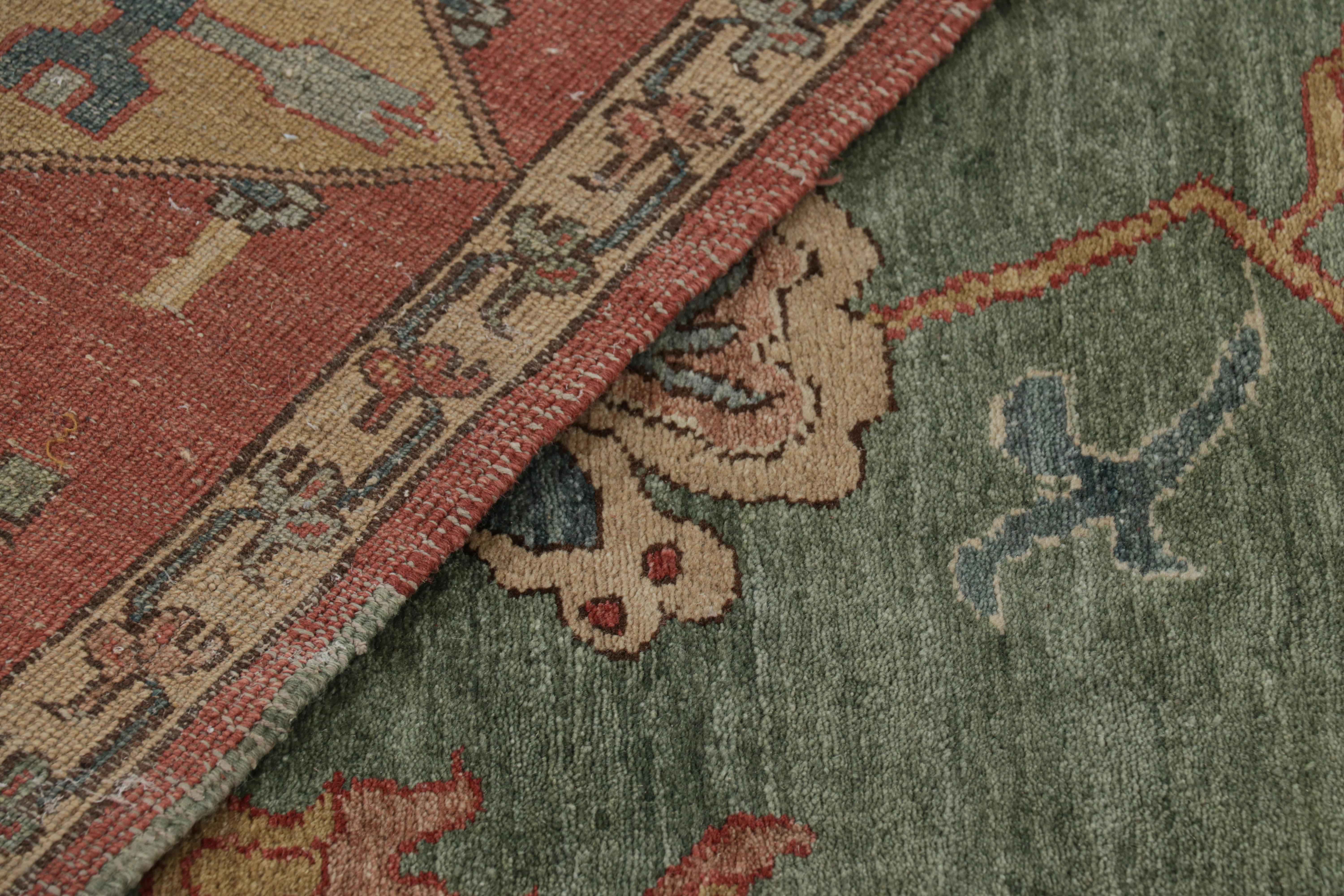 Rug & Kilim è un tappeto oversize in stile Sultanabad Rug in verde acqua con motivi floreali in vendita 1
