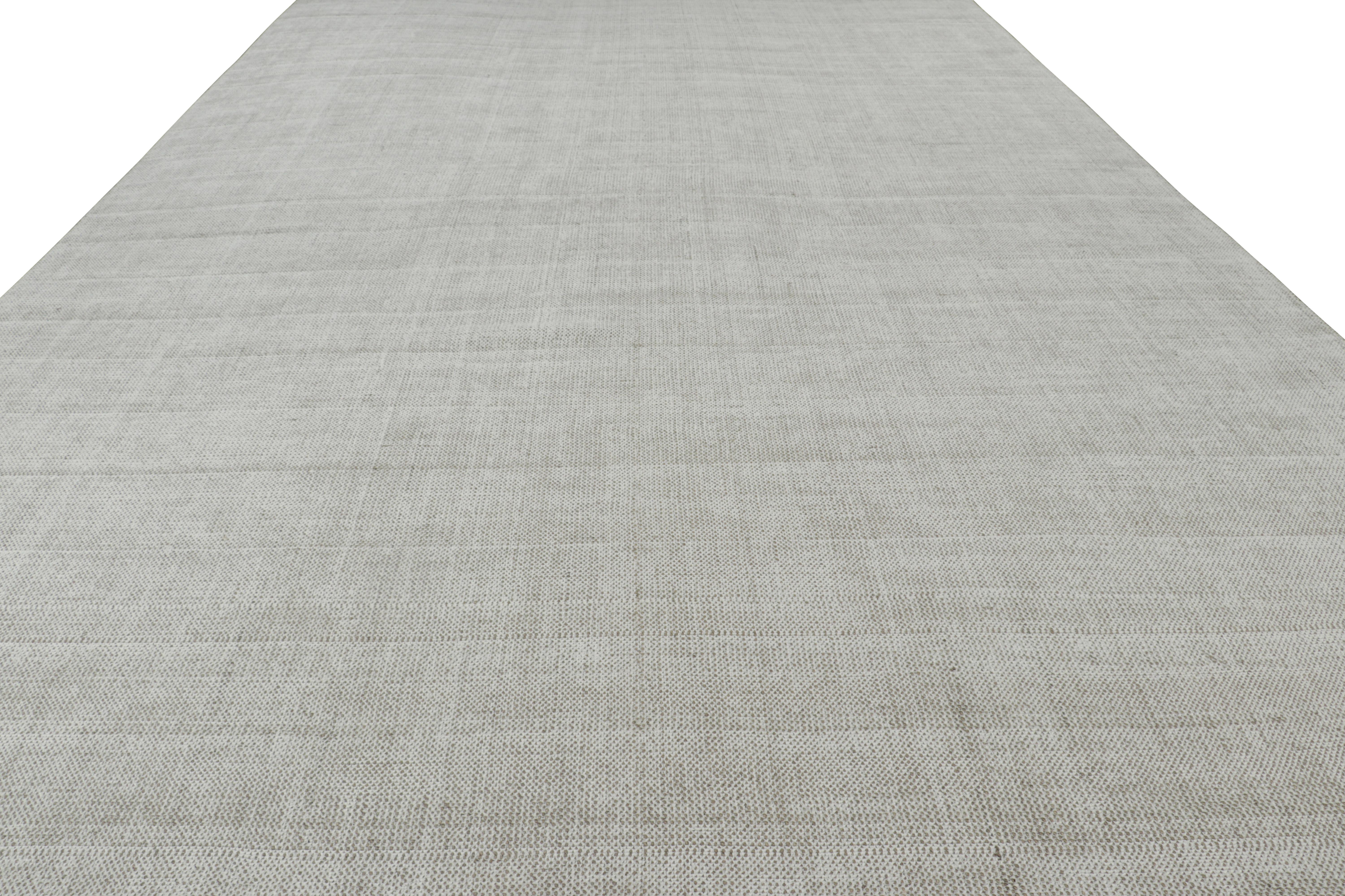 Indian Rug & Kilim’s Oversized Textural Rug For Sale
