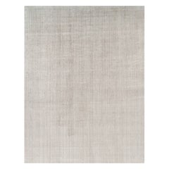 Rug & Kilim’s Oversized Textural Rug In Solid Beige and Cream Tones and Striae