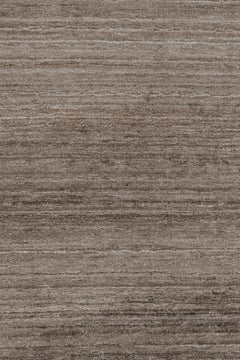 Rug & Kilim’s Oversized Textural Rug In Solid Beige-Brown Tones and Striae