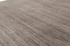 Rug & Kilim’s Oversized Textural Rug In Solid Beige-Brown Tones and Striae