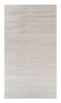Rug & Kilim’s Oversized Textural Rug In Solid Taupe and White Tones and Striae
