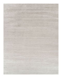 Rug & Kilim’s Oversized Textural Rug In Solid Taupe and White Tones and Striae