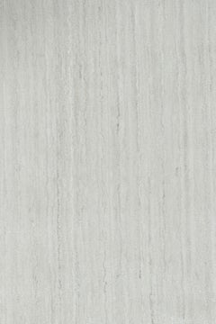 Rug & Kilim’s Oversized Textural Rug In Solid White and Silver-Gray Striae