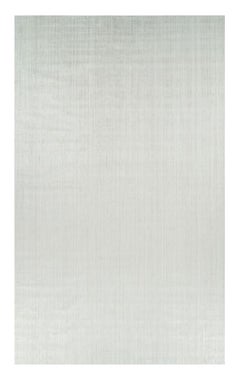 Rug & Kilim’s Oversized Textural Rug In Solid White and Silver-Gray Striae