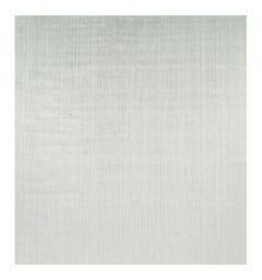 Rug & Kilim’s Oversized Textural Rug In Solid White and Silver-Gray Striae