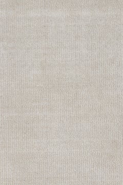 Rug & Kilim’s Oversized Textural Rug in White and Beige Tones & Striae