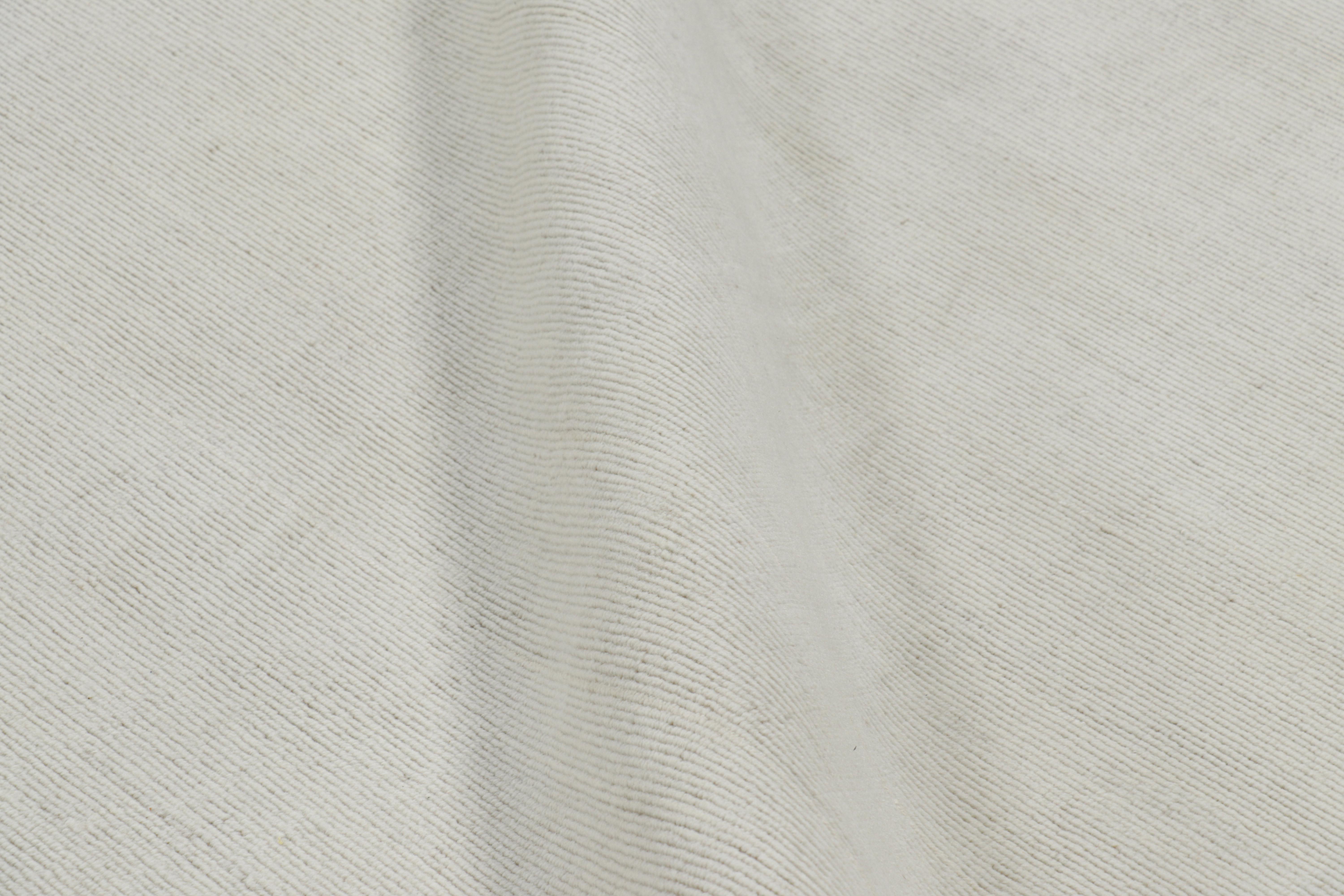 Rug & Kilim’s Oversized Textural Rug in White Tones and Striae In New Condition For Sale In Long Island City, NY