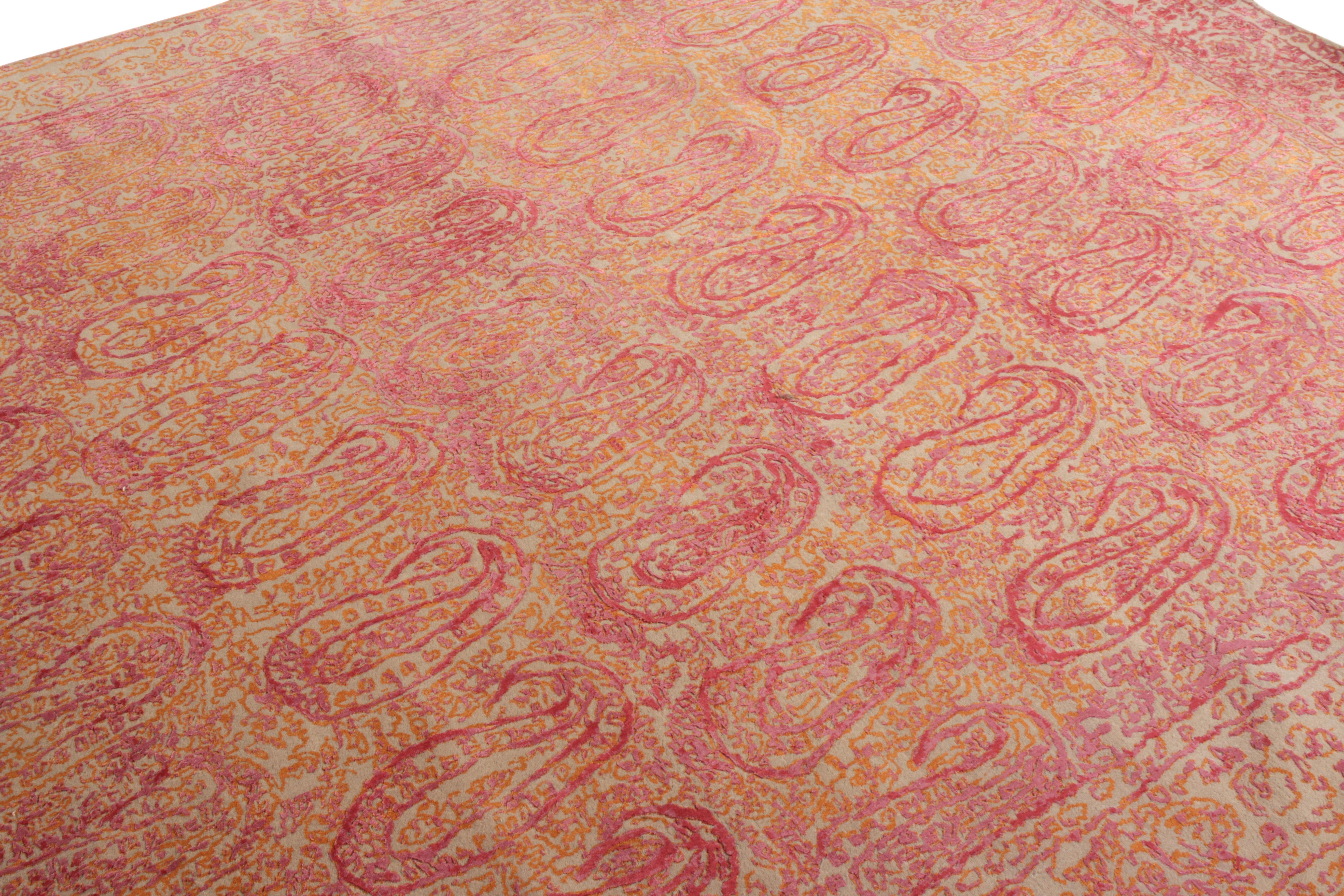 pink paisley rug