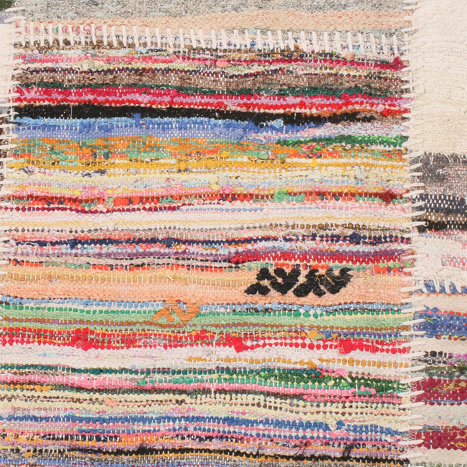Beigefarbener und mehrfarbiger Woll-Kilim-Teppich von Rug & Kilim (Patchwork) (21. Jahrhundert und zeitgenössisch) im Angebot