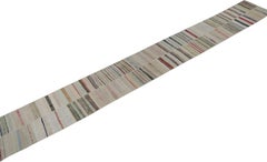 Rug & Kilim’s Patchwork Kilim Extra-Long Runner in Polychromatic Stripes