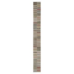 Tapis & Kilims Tapis Kilim patchwork Tapis de couloir extra long à rayures polychromes